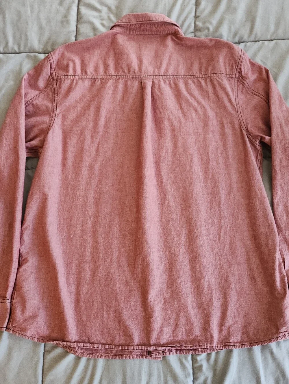 True Religion Western LS Utility Button Embroidered Cotton Red Mens Size 2XL EUC